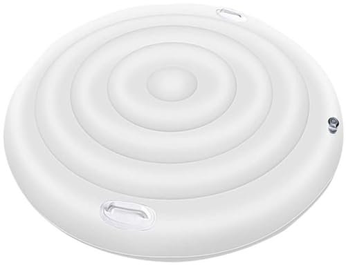 Couvoirs de spa pour bain à remous 65 pouces de baignoire gonflable ronde Couverture de baignoire gonflable Ipropite & Couvernes de piscine imperméables avec couvercle de baignoire à remous COUV