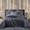 Boqingzhu Bambus Bettwäsche 135x200 cm Anthrazit Grau Sommer Kühlend Einzelbett Luxus Lyocell Seide Bettwäsche Set Bettbezug mit Reißverschluss und Kissenbezug 80x80cm