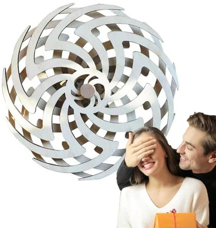 Shitafe Éoliennes pour Chantiers, éoliennes cinétiques, Moulin à Vent cinétique Rotatif en Bois pour l'extérieur, Moulin à Vent Dynamique Vintage, Sculptures à Vent et toupies pour Patio, pelouse