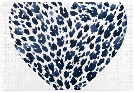 1000 Piece Jigsaw Puzzles for Adults Leopard Love Heart Jigsaw Puzzles for Adults 1000 Challenging Jigsaw Puzzle Games