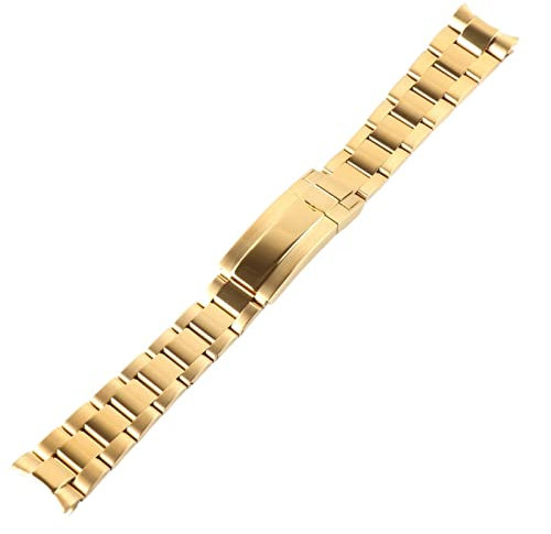 RWCHCWRH Stainless Steel Watchband For Strap Sub Case Cinghia Matte Brushed Bracelet Sangle Gurt Watch Accessories Parts Correa Glide Lock 20MM
