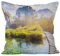 UNZYE Leinen Kissenbezüge Flauschig Kissenbezug XXL Couch Natürliche Landschaft Decor Throw Pillow Covers 1Pcs, 50x50cm