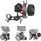 Hersmay Metall Mini Follow Focus mit A/B Stops Kamera Fokus Hebel Puller Kompatibel 15mm Rod Rail Rig Dämpfung No-Slip Handrad für DSLR spiegellose Camcorder Kamera Käfig Rig