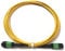 Elfcam® - 50 m Glasfaserkabel, 12 Fasern, MPO/APC Buchse auf MPO/APC Buchse, Polarität Typ B, OS2-Monomode, für 40G QSFP+, 100G QSFP28, 50 Meter