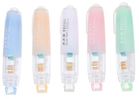 Operitacx 5pcs Corrected Tape-type Glue Pens High Viscosity Manual Quick-drying Glue Pens for Card Making Diy Crafting Supplies