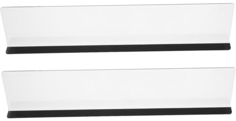 SHOWERORO 2pcs Acrylic Monitor Memo Board Note Holder Document Holder for Computer Screen Left Right Side Panel Desktop Organizer Office Supplies