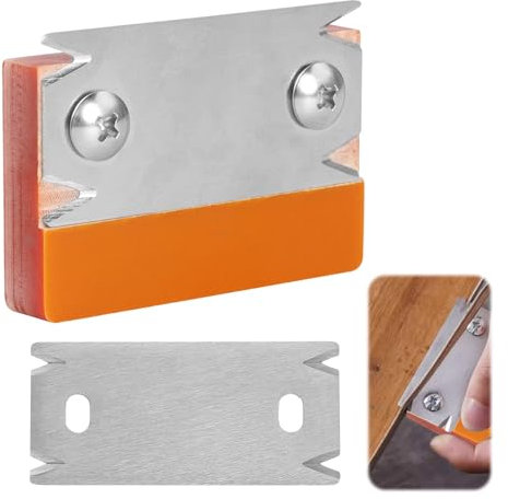 Hainue Portatile Taglierina per Bordi Manuale con 1 Lama di Ricambi,Tagliabordi per La Lavorazione del Legno,Pialla Manuale Antiscivolo per Sbavature Adatto per PVC, ABS e Altri Materiali