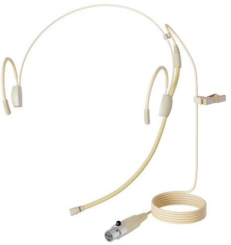 J K MIC-J 60 Earhook Microphone Headset Headworn Microphone Compatible with Shure Wireless Transmitter