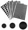 Ymapinc 6 Sheets 580 PCS Screw Hole Covers Black Furniture Stickers Self-Adhesive Screw Hole Stickers 3 Sizes for Wood Cabinet Shelf Furniture