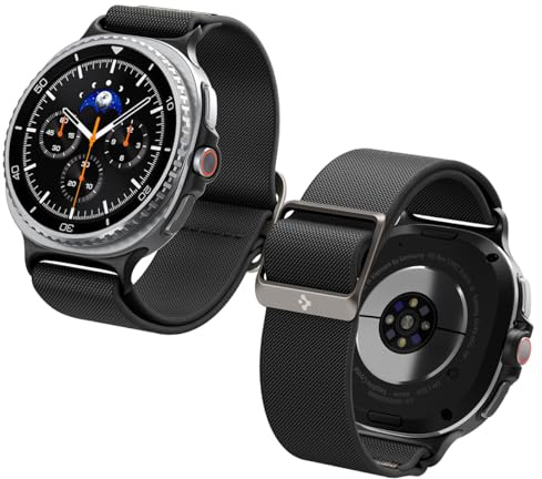 Spigen Lite Fit Strap for Samsung Galaxy Watch 9/8 Series & Ultra 2/1 | lightweight fabric strap with easy-removal clip, adapter, and buckle closure for lasting comfort
