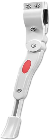 HBANMK Adjustable Bike Kickstand for Trek Supercaliber SLR 9.9 XX AXS Gen 2 2024, Durable Aluminum Alloy with Anti-Slip Foot Pad, Easy Install for Mountain, Road, Folding & Electric Bikes,B White