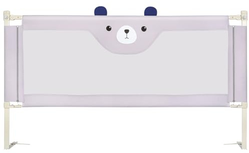 Belfoyer Bettgitter Rausfallschutz für Kinderbett & Babybett, Höhenverstellbar und Klappbar, Ohne Bohren Montage, Sicherer Bettschutzgitter für Boxspringbett und Elternbett-WX50101