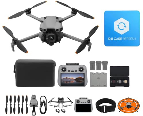 DJI Mini 5 Pro Combo Fly More con DJI RC 2 e DJI Care di 1 anno, drone 4K per principianti, CMOS da 1 pollice, rilevamento degli ostacoli, ActiveTrack 360°, C0 (Landing Pad + Elastic Band)