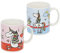 com-four® 2x Einhorn Kaffee-Becher in tollen Farben - zauberhafte Kakao-Tasse mit magischen Einhorn-Motiven - 330 ml (02 Stück - Tasse Mix1)