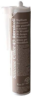 KERAKOLL SILICONE COLOR - 45 Cartuccia da 310 ml di sigillante decorativo per piastrelle e mosaici