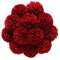 Tifuly Künstliche Hortensie Blumen, 11 Zoll Seide Pompon Chrysantheme Kugel Blumen für Hausgarten Party Büro Dekoration, Braut Hochzeitssträuße, Blumenschmuck, Mittelstücke(12 Stück, Rot)