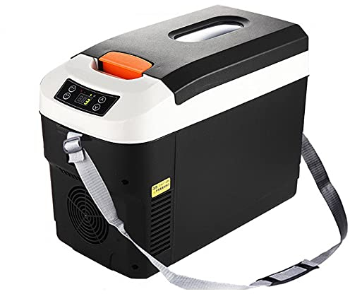 YADLCR Nevera Termoeléctrica Portátil Calor/Frío Nevera 12L Portátil Refrigerador para camión Coche Camping Playa Montaña Viaje Conexiones 12V/24V&220V (Color : Black)