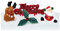 Anniversary House 4pcs Cheerful Christmas Scene Decorating Kit Christmas Cake Decorations, Christmas Cake Toppers, Yule Log Decorations, Traditional Non-Edible Decorations, BX352 UK