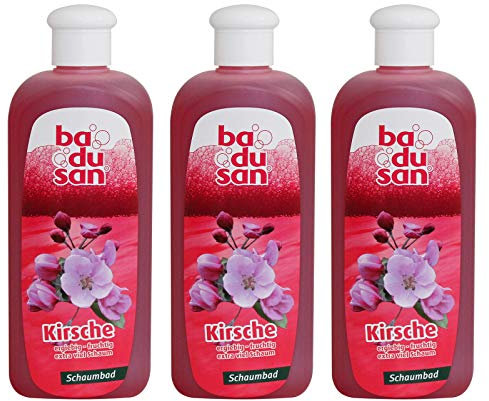 3er Pack Badusan Badezusatz Schaumbad Kirsche 3 x 500 ml