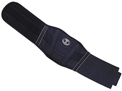 PiWear Nierengurt Striker schwarz | Gr. S - 3XL Unisex Männer Frauen Kinder | Motorrad Fahrrad Roller Stretch Klett wärmend Nierenschutz Nieren Rücken Wärmer