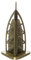 Queemie® Bronze Dubai Burj Al Arab Modell Metall Statue Berühmte Gebäude Replik Sammlerfigur Skulptur für Wohnzimmer Wohnkultur Personalisierte Geschenke Souvenir, 6,3 Zoll