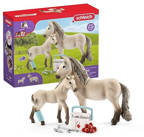 SCHLEICH 42430 Horse Club Hannahs Erste-Hilfe-Set, für Kinder ab 5-12 Jahren, Horse Club - Spielset