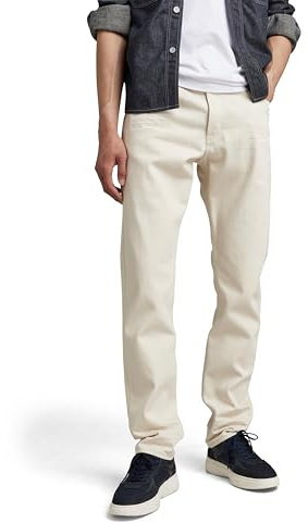 G-Star Men's Triple A Regular Straight Jeans, Beige (ecru D19161-D300-159), 34W / 32L