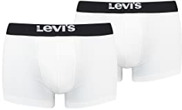Levi's Herren Solid Basic Boxer Underwear (2er Pack)