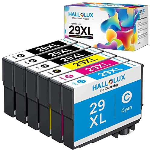 Multipack 29XL Cartouches d'encre Compatible pour Epson 29 29 XL pour XP-255 XP-445 XP-235 XP-345 XP-335 XP-342 XP-435 XP-452 XP-245 XP-355 XP-352 XP-257 (3 Noir, 1 Cyan, 1 Magenta, 1 Jaune)