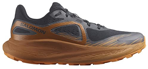 Salomon Herren Glide Max TR Trailrunning-Schuh, Dark Sapphire/Sugar Mandel/Orange Pepper, Größe 45, Dark Sapphire/Sugar Mandel/Orange Pepper, 44 EU