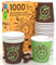 DownUpCUP Lot de 1000 verres en papier pour café 65 ml Vert écologiques biodégradables jetables petits emporte-pièces