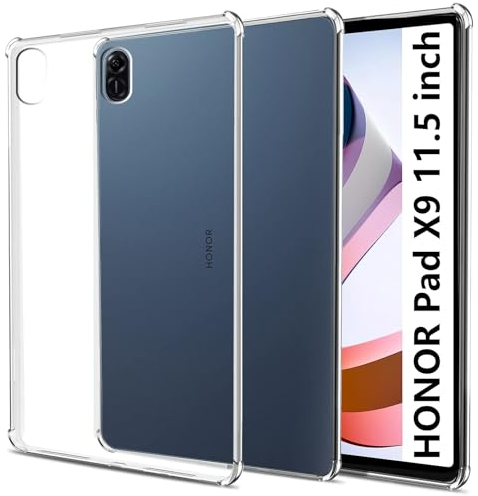 easyBee Custodia compatibile con Honor Pad X9 11.5 pollici, ultra sottile in silicone antiurto cover posteriore HD trasparente TPU Tablet Custodia protettiva - trasparente trasparente