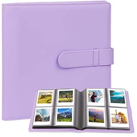 288 Taschen Fotoalbum für Fujifilm Instax Square SQ1/SQ6/SQ10/SQ20 Kamera, Kodak Mini 3 Square, Mini 3 Retro, Mini Shot 3 Square, Mini Shot 3 Square Retro Drucker, Kodak 3x3 Fotos (Purple)