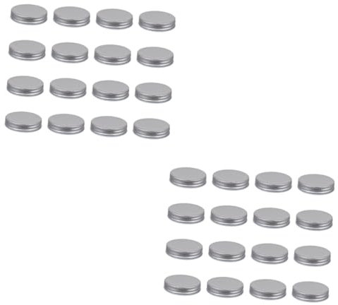 Ciieeo 32stücke Teiliges Luftdichter Einmachglasdeckel Aus Hochwertigem Weißblech Passform Für Standard-mund-gläser Zum Sicheren Aufbewahren Und Frischhalten Von Lebensmitteln