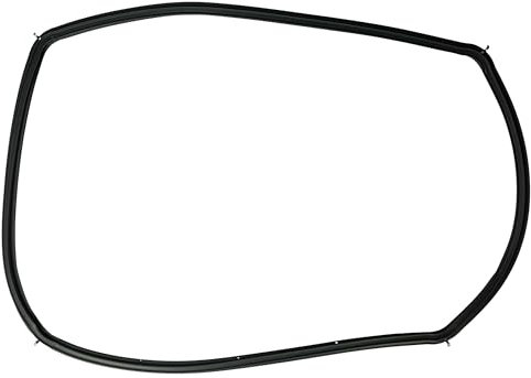 vhbw Türdichtung kompatibel mit Siemens HE13055C/02, HE13055C/01, HE13055/08, HE13055/07, HE13055/06-45,5 x 33 x 1 cm, Mit Winkelhaken Schwarz