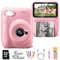 Gofunly Sofortbildkamera Kinder, 3.0 Zoll Bildschirm Kinderkamera Sofortbildkamera mit 32GB Karte & Druckpapier, 14MP/1080P Kamera Kinder Sofortdruck, Geschenk für 3-12 Jahren (Rosa)