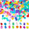 MOGADEE® Edelsteine für Kinder 300 Stück, Diamanten Kinder, Acryl Dekosteine Bunte, Diamanten Deko, Bunt Kunststoff Edelsteine für Hochzeit, Party, Vasenfülle, Kunsthandwerke Deko