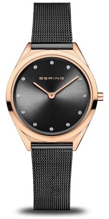 BERING Unisex Uhr Quarz Movement - Ultra Slim Collection mit Edelstahl und Saphirglas 17031-162 - 3 ATM