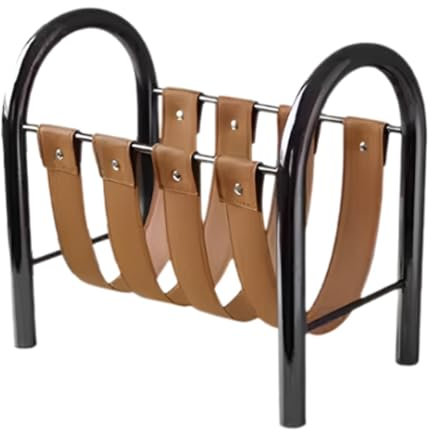 SiaBiced Zeitungsständer für Stilvolle Organisation Im Arbeitszimmer, Orange