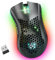 WolfLawS Wireless Gaming Mouse, 2.4G Rechargeable Wireless Mouse with Honeycomb Shell, for PC/Laptop/Mac, 6 Programmed Buttons, 3 Adjustable DPI, USB Receiver, Ergonomic Optical Gamer Mouse with RGB