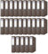 DONAU Master Ordner Breit 25er Pack/DIN A4 / 7,5 cm / 25 Stück/Braun/Kunststoffbezug PP/Carton Papier Schlitzordner Büroordner Aktenordner Ringordner/Grünen Punkt