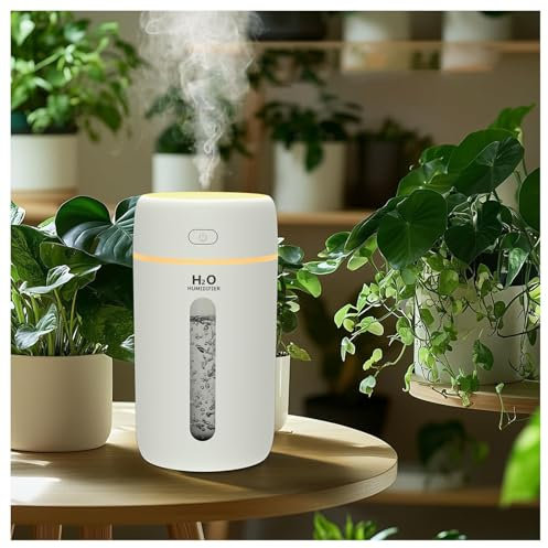 SZO Humidificateur d'environnement, mini humidificateur pour voiture, humidificateur d'environnement enfants, humidificateurs silencieux, humidifier, arrêt automatique pour bureau, chambre à coucher,