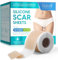 Fogli di Silicone per Cicatrici 1,6x120 - Fascia Invisibile e Riutilizzabile per Cicatrici Chirurgiche, Cesarei, Ustioni, Acne, Smagliature - Per Pelle Sensibile