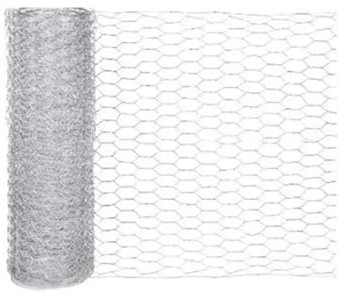 QAUUCP Chicken Wire Mesh Galvanized Hexagonal Mesh DIY Wire Mesh Chicken Rabbit Cage Breeding Mesh Wedding Background Decoration Soft Edge Fine Wire Mesh for DIY Craft Garden Protection(0.1mx3m)