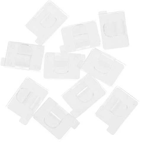 JECOMPRIS 10pièces Crochets Plastique pour Guirlandes Lumineuses Extérieures Clips De Gouttière Transparents Supports pour Suspension Crochets Robustes pour Lumières De Fenêtre Clips