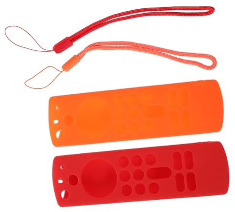 Operitacx 2 Piezas Funda Protectora de Silicona para ª Gen de Cubiertas Transpirables Antideslizantes con Cordón para Accesorios de Televisión