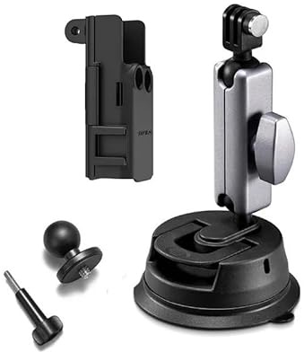 ZGGOZDH For Car Glass Suction Cup Base Holder Frame Clip for DJI OSMO Pocket 3 Gimbal for Action for GoPro Camera(For pocket3)