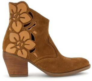 CAFèNOIR - Tronchetti In Pelle Scamosciata Traforati Con Fiori, Da Donna