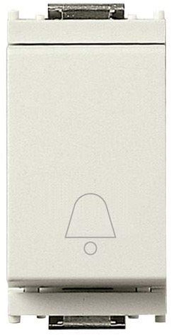 Vimar serie idea - Pulsante 1 polo contatto aperto 10a simbolo simbolo bianco