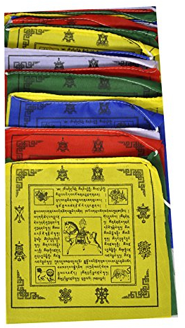 Dharma Store - Tibetan Buddhist Prayer Flags Om Mani Padme Hum Mantra